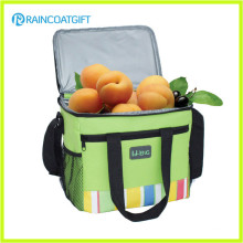 Оборудованная полиэстером сетчатая сумка-холодильник для завтрака с фронтальным карманом
